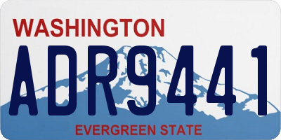 WA license plate ADR9441
