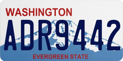WA license plate ADR9442
