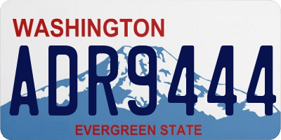 WA license plate ADR9444