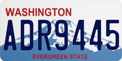 WA license plate ADR9445