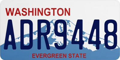 WA license plate ADR9448