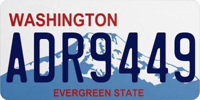 WA license plate ADR9449