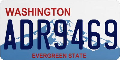 WA license plate ADR9469