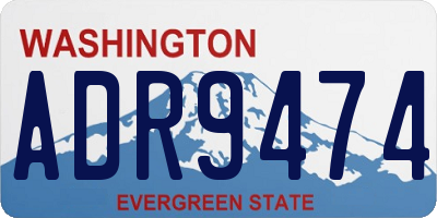 WA license plate ADR9474