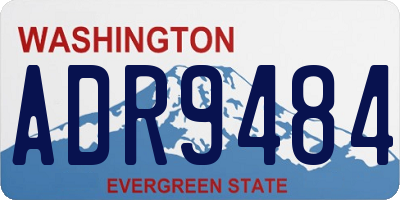 WA license plate ADR9484