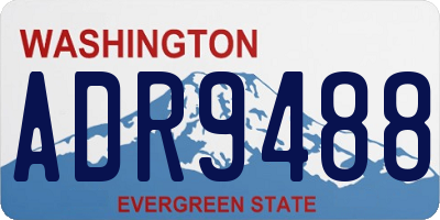WA license plate ADR9488