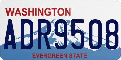 WA license plate ADR9508