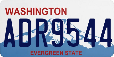 WA license plate ADR9544
