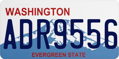 WA license plate ADR9556