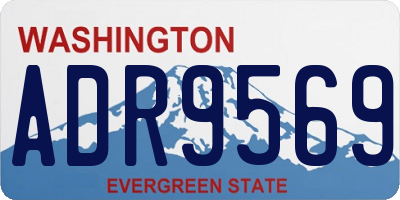 WA license plate ADR9569