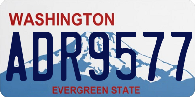 WA license plate ADR9577
