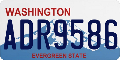 WA license plate ADR9586