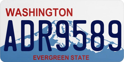 WA license plate ADR9589