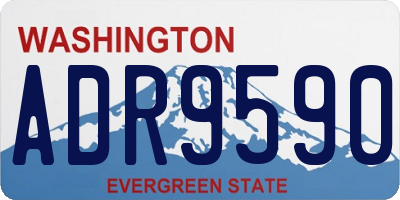 WA license plate ADR9590