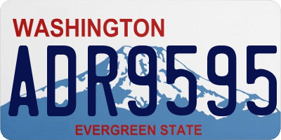 WA license plate ADR9595