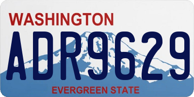 WA license plate ADR9629