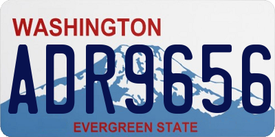 WA license plate ADR9656