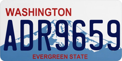 WA license plate ADR9659