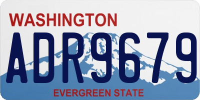 WA license plate ADR9679
