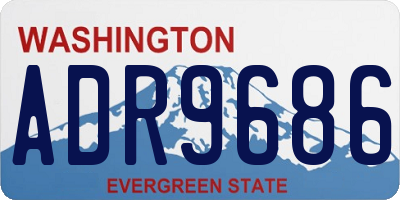 WA license plate ADR9686