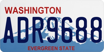 WA license plate ADR9688