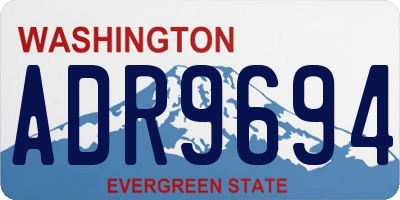 WA license plate ADR9694