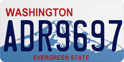WA license plate ADR9697