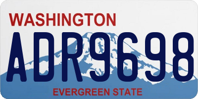 WA license plate ADR9698