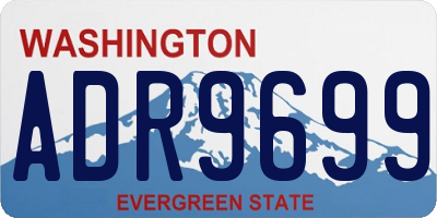 WA license plate ADR9699