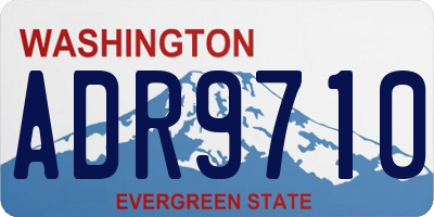 WA license plate ADR9710