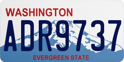 WA license plate ADR9737