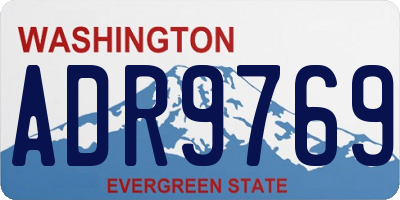 WA license plate ADR9769