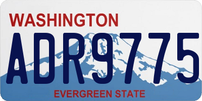 WA license plate ADR9775