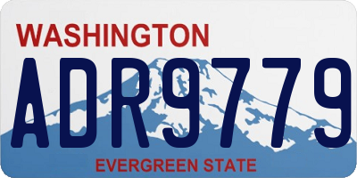 WA license plate ADR9779