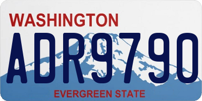 WA license plate ADR9790