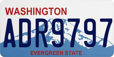 WA license plate ADR9797