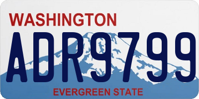 WA license plate ADR9799