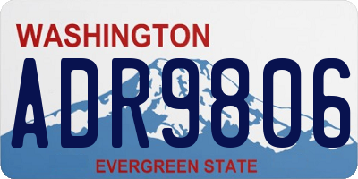 WA license plate ADR9806