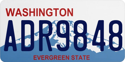 WA license plate ADR9848