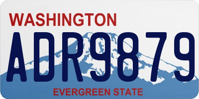 WA license plate ADR9879