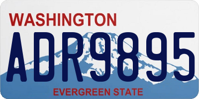 WA license plate ADR9895