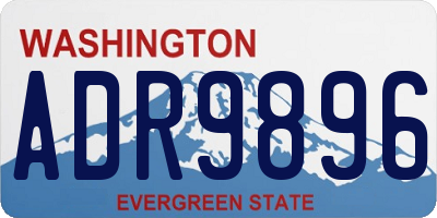 WA license plate ADR9896
