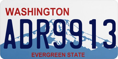 WA license plate ADR9913
