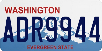WA license plate ADR9944