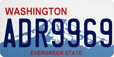 WA license plate ADR9969
