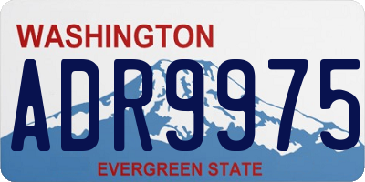 WA license plate ADR9975