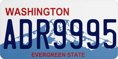WA license plate ADR9995