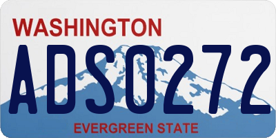 WA license plate ADS0272