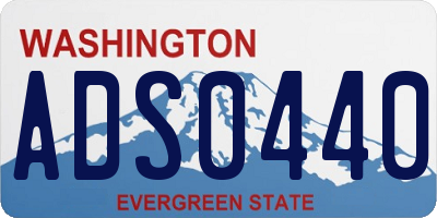 WA license plate ADS0440