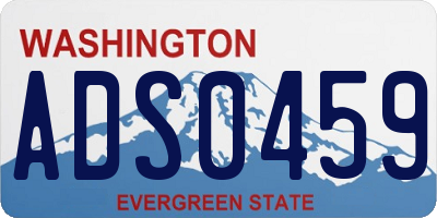 WA license plate ADS0459